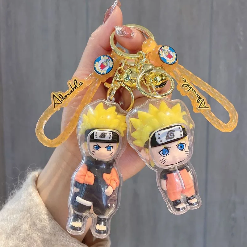 Naruto Cartoon Design Keychain Uzumaki Naruto Cute Creative Fashion Personality Simple Funny Backpack Pendant Decoration view 2