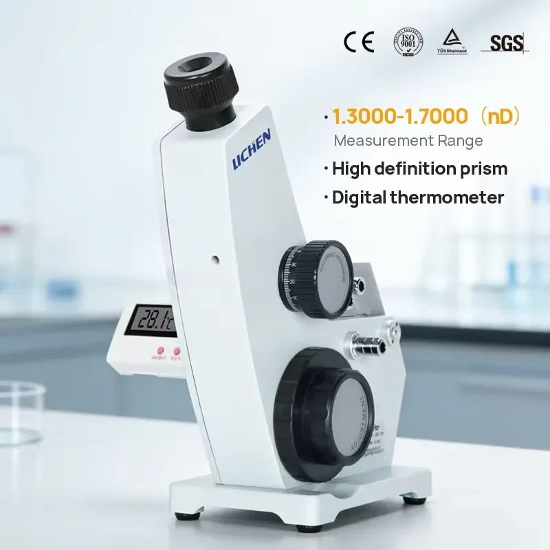 2WAJ Abbe Refractometer Digital Brix Meter High Precision Laboratory Instrument for Sugar Concentration Testing Industrial