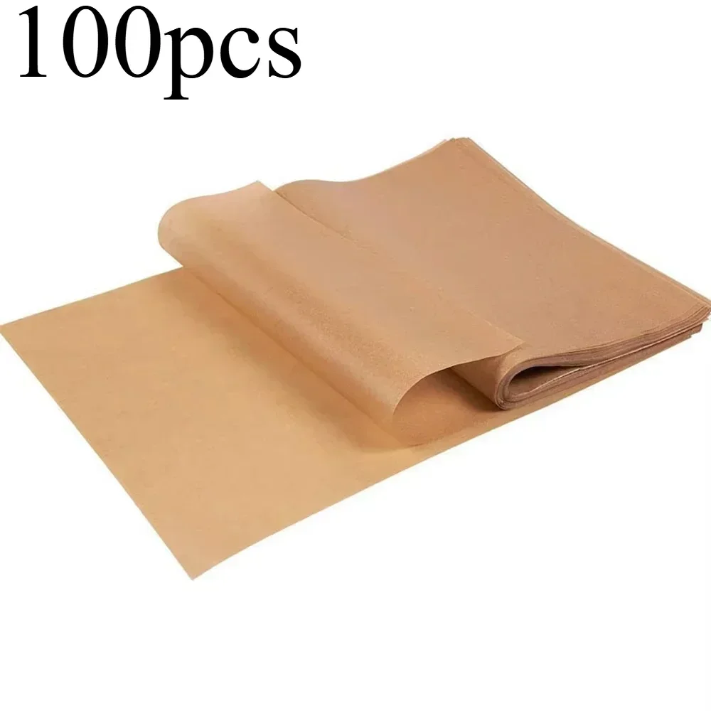 100PCS Baking Paper Precut Non-Stick Bread Pastries Cookies Croissants
