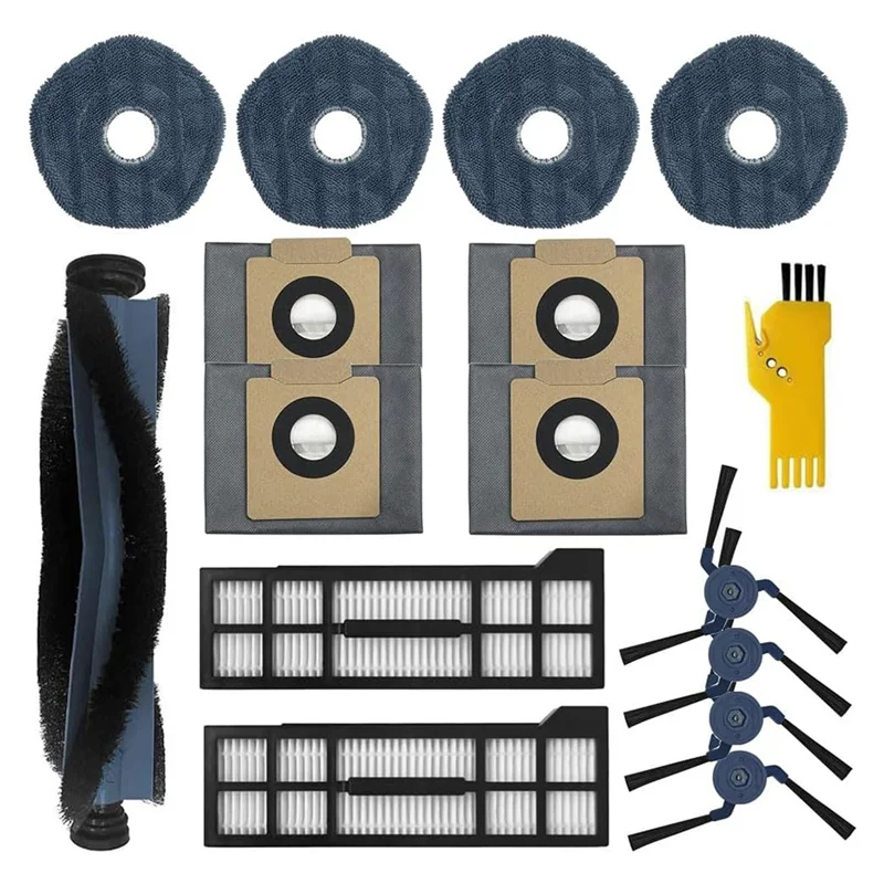 

BAAG-Accessories Kit For Eufy X10 Pro Omni Robot Vacuum Cleaner Main Brush, Filters, Side Brushes, Mop Cloths,Dust Bags