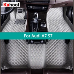KAHOOL Custom Car Floor Mats For Audi A7 S7 Auto Carpets Foot Coche Accessorie