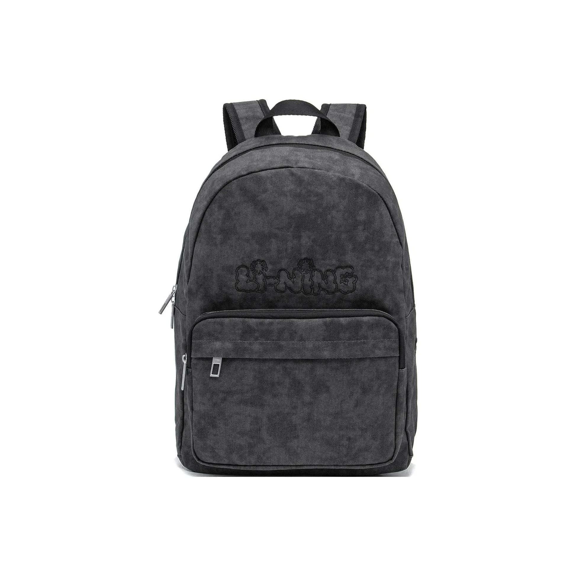 Sac à dos unisexe en polyester Li Ning Sports Life Collection Noir