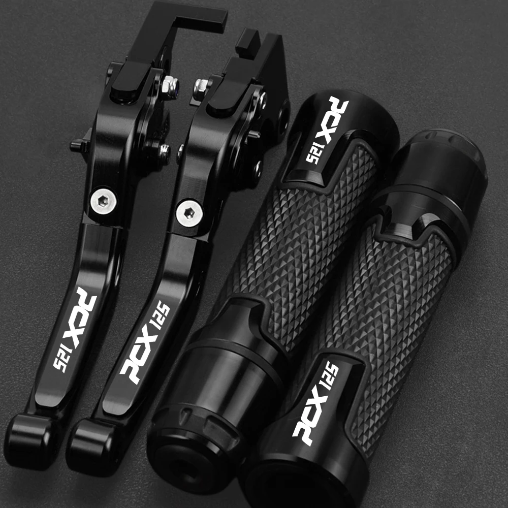 Motorcycle 2022 2023 CNC Brake Clutch Levers Handlebar grips Ends For HONDA PCX125 PCX 125 2010-2021 2020 2019 2018 2017 2016