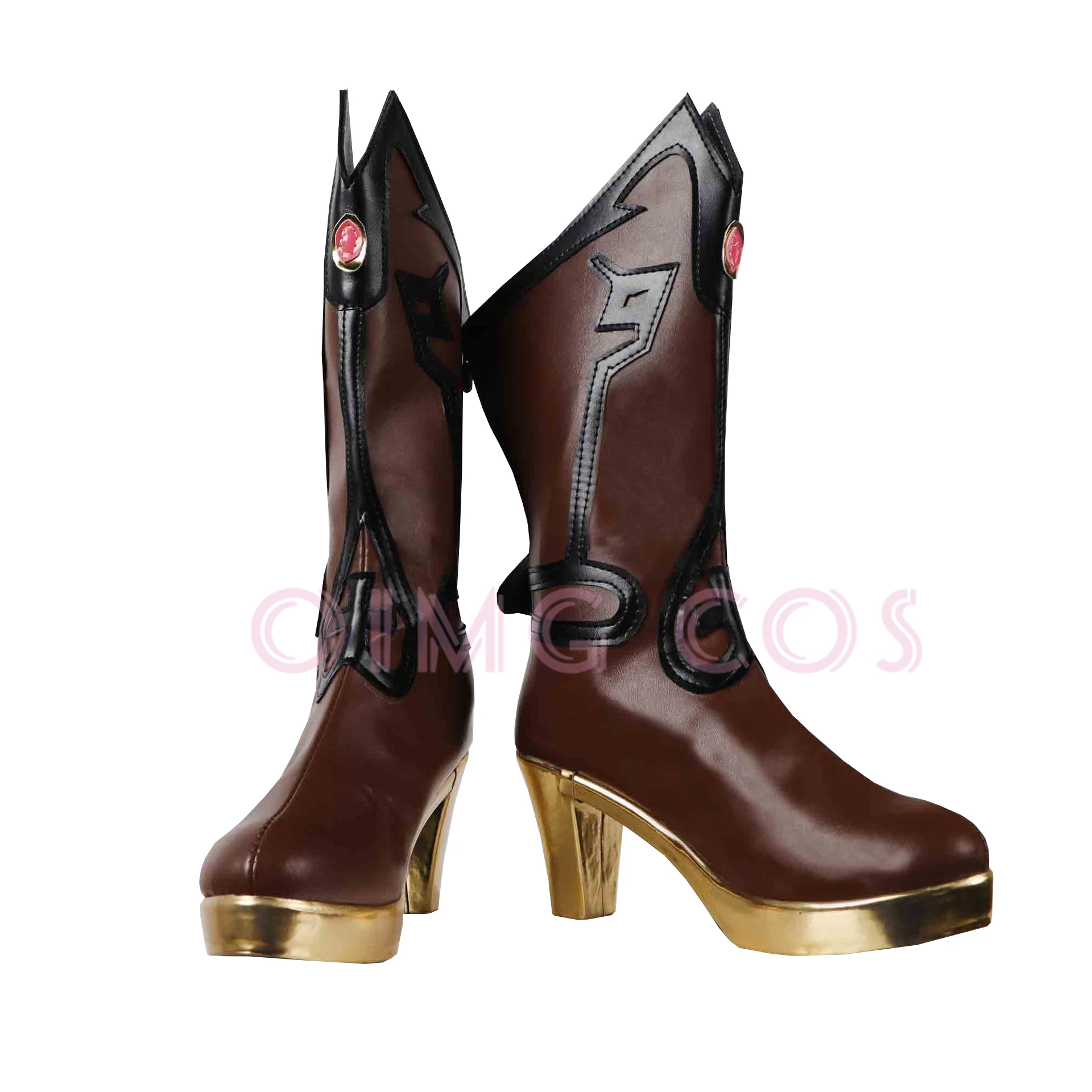 Genshin Impact Fischl-zapatos de Cosplay de Anime, estilo chino para Halloween, juego para hombres