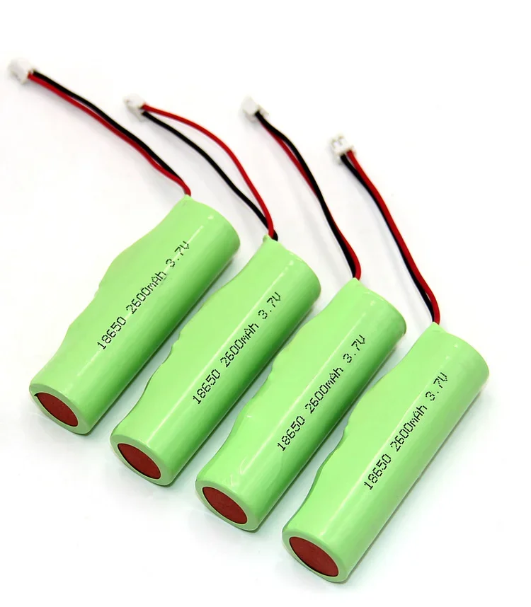 DOUBLEPOW 18650 литиевая батарея 3,7 В литиевая батарея 2600 мАч + линия, вилка для фонарика, игрушечного вентилятора, цифровой электронный продукт