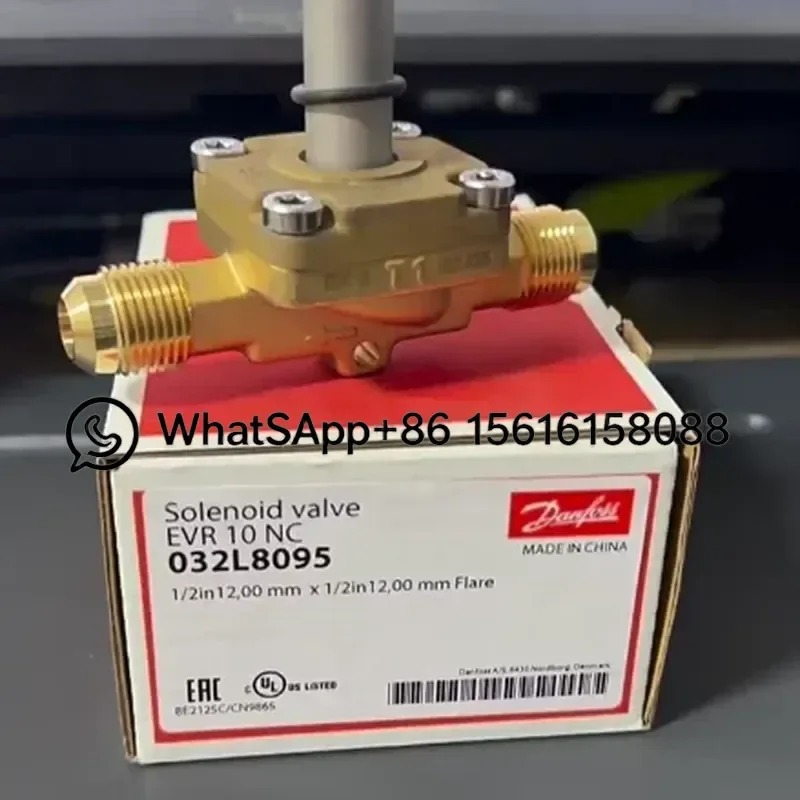 Original Danfoss Refrigeration Solenoid Valve EVR10NC 032L8095 032L8098 032L8090 AC DC Coil Replacement Parts for Cooling System