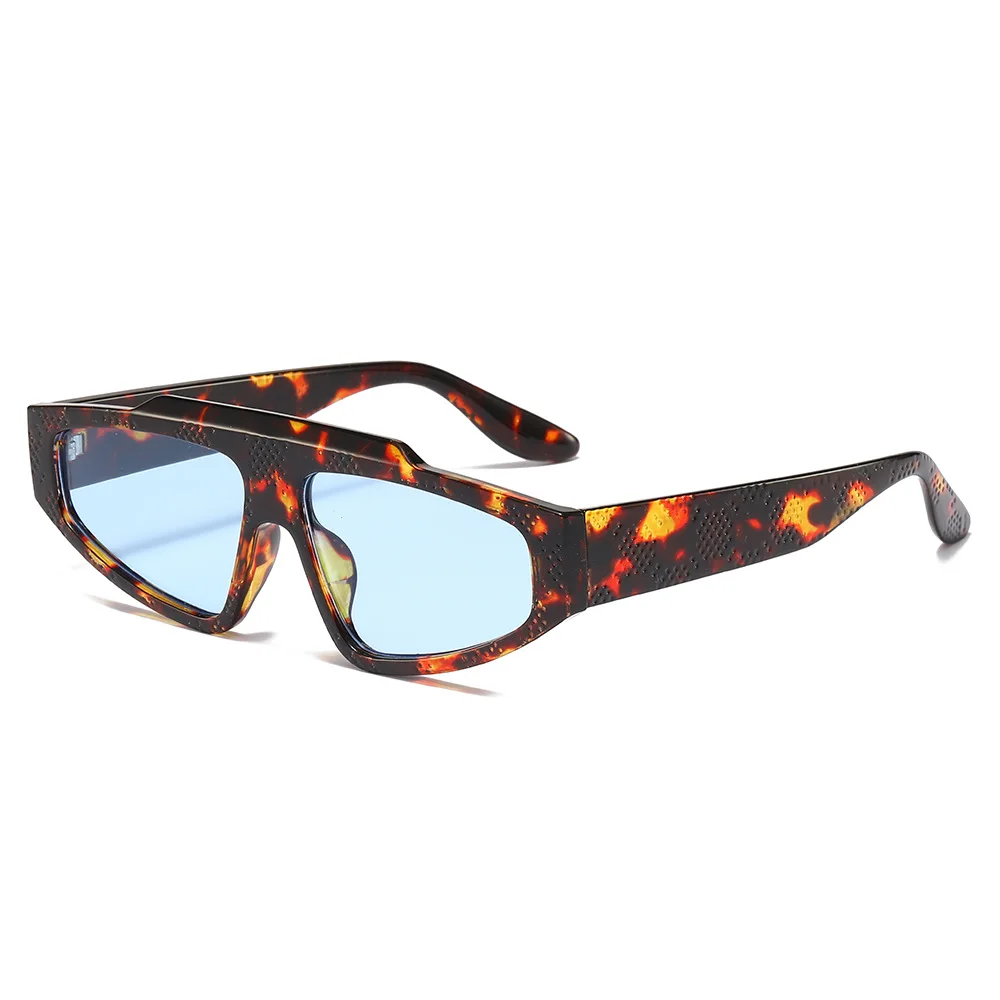 

Y2K Steampunk Sunglasses Women Men Retro Pilot UV400 Windproof Black Leopard Print Sun Glasses Eyewear