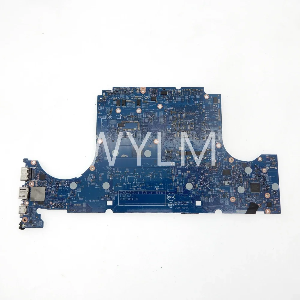 19843-1 i7-11800H CPU RTX3060 GPU Notebook Mainboard For DELL Inspiron 16 7610 Laptop Motherboard CN 09FDV3 9FDV3100% Tested OK