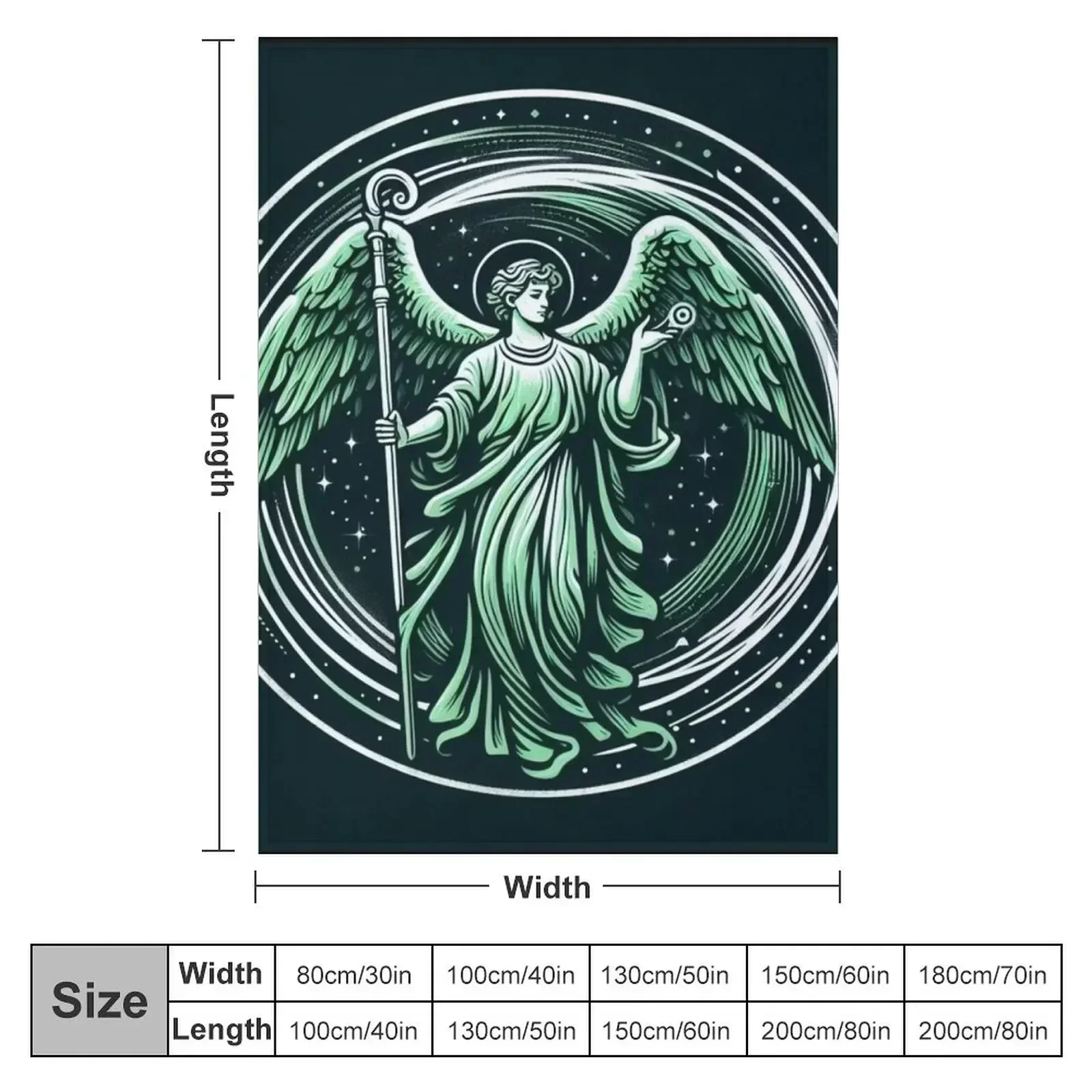Saint Raphael Archangel - Angel of Healing - Christmas gift Throw Blanket Stuffeds Blankets For Bed Large Thermal Sofa Blankets