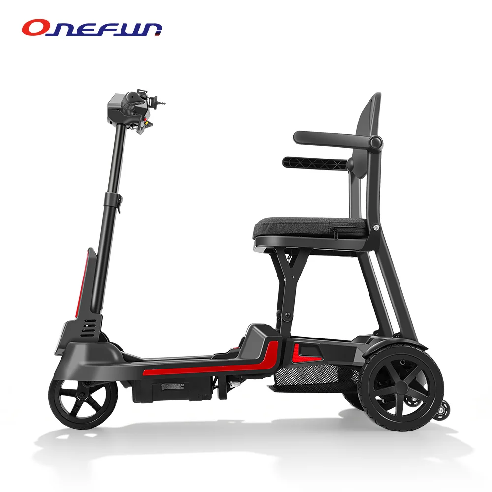 Custom Logo Mobility Scooter OEM ODM 3 Wheel Lightweight Foldable 14kg Aluminum 40km CE Certified Rehabilitation Supplier