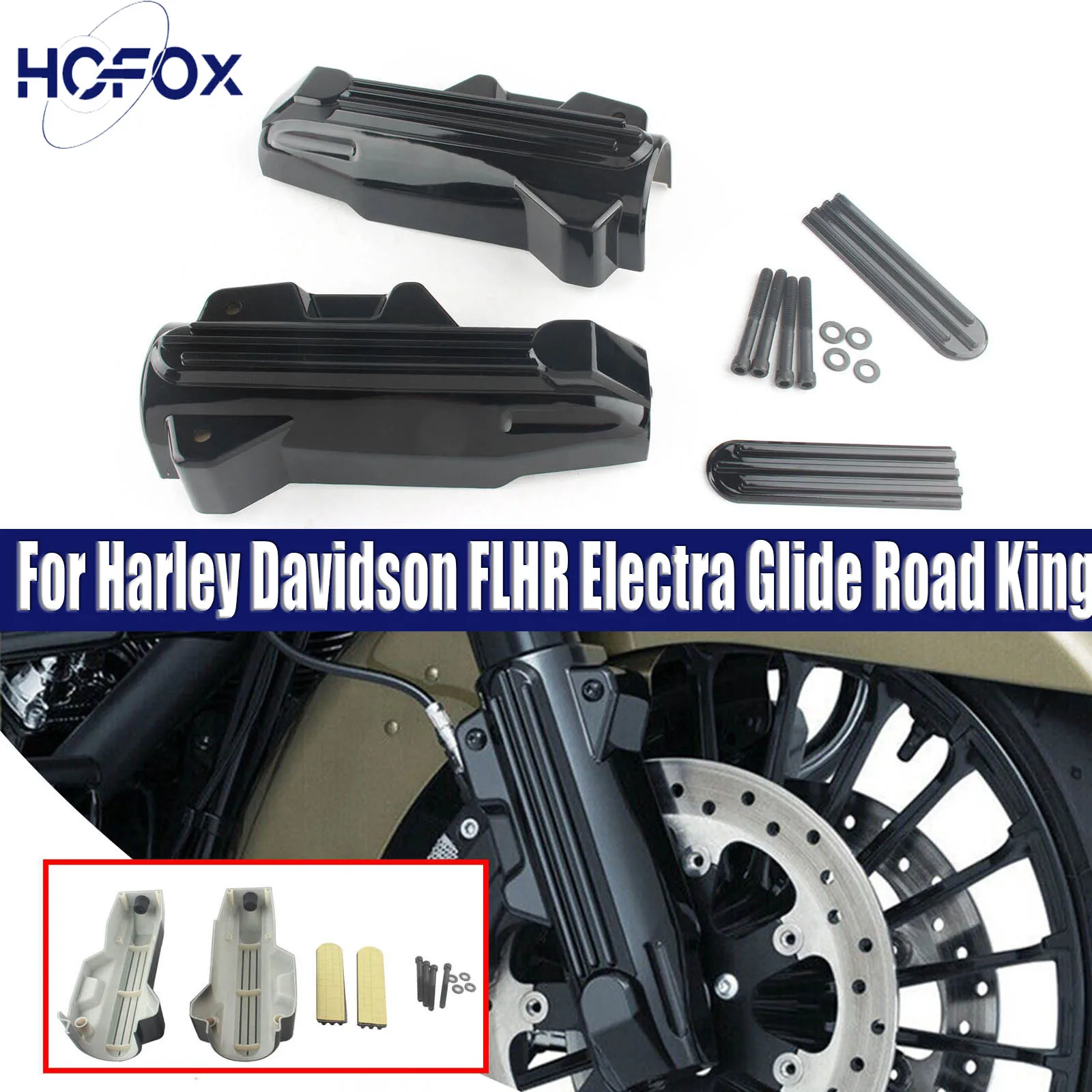 

Upper Fork Slider Accents Lower Fork Covers For Harley Electra Street Road 14-22