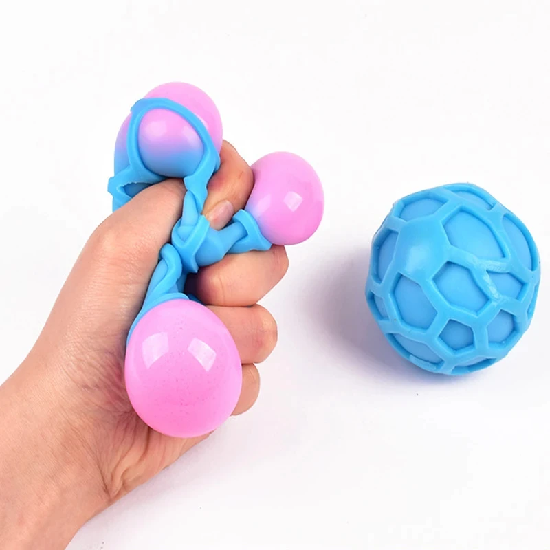 

Colorful Vent Ball Safe Squeeze Fidget Toy Adorable Anti-stress Ball TPR Colored Vent Ball Toy Squeezing Toys Relieve Stress