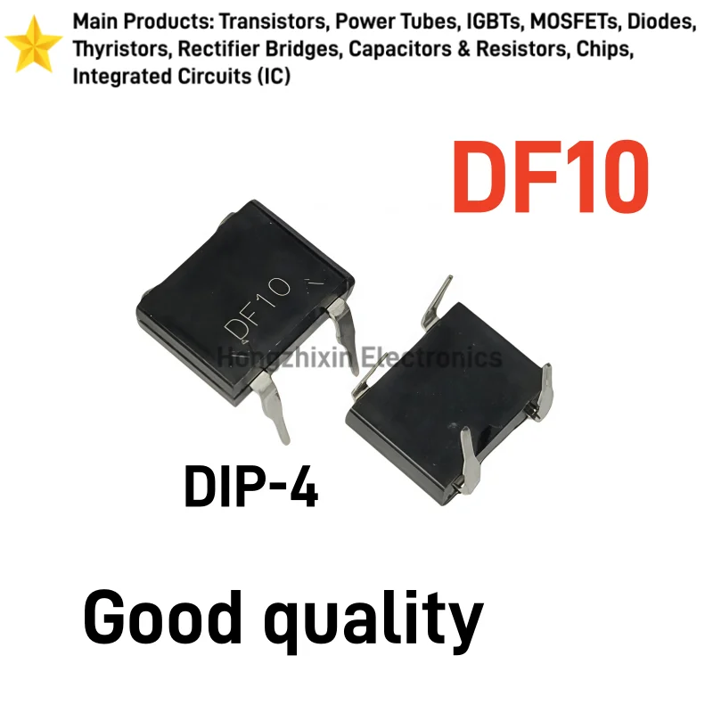 20PCS New DF10 DF10M DIP-4 1A 1000V rectifier bridge stack direct insertion