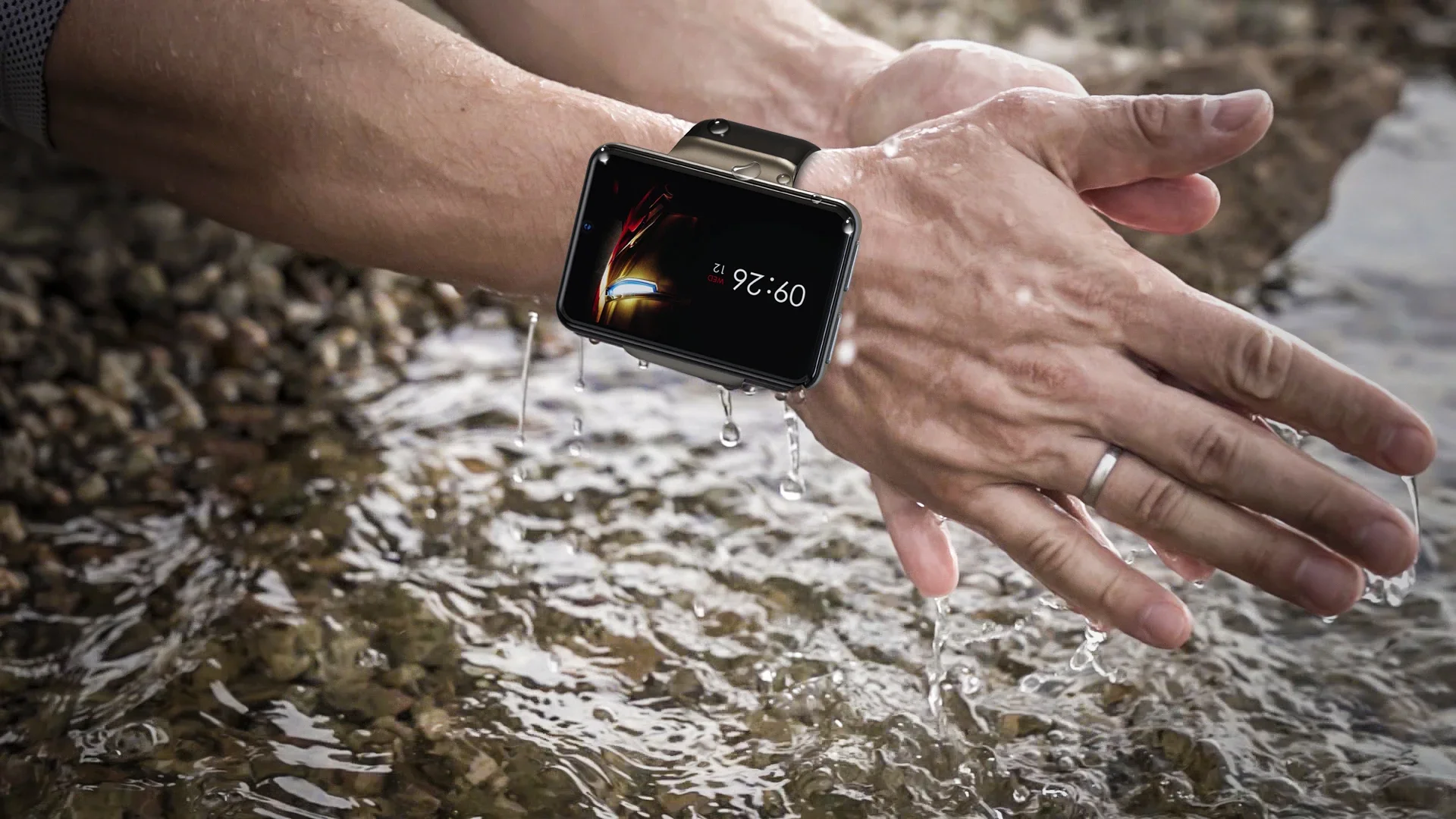 وصول جديد DM101 ساعة ذكية 2.41 بوصة 4G كاميرات مزدوجة التعرف على الوجه فتح أندرويد ساعة ذكية واي فاي 2021