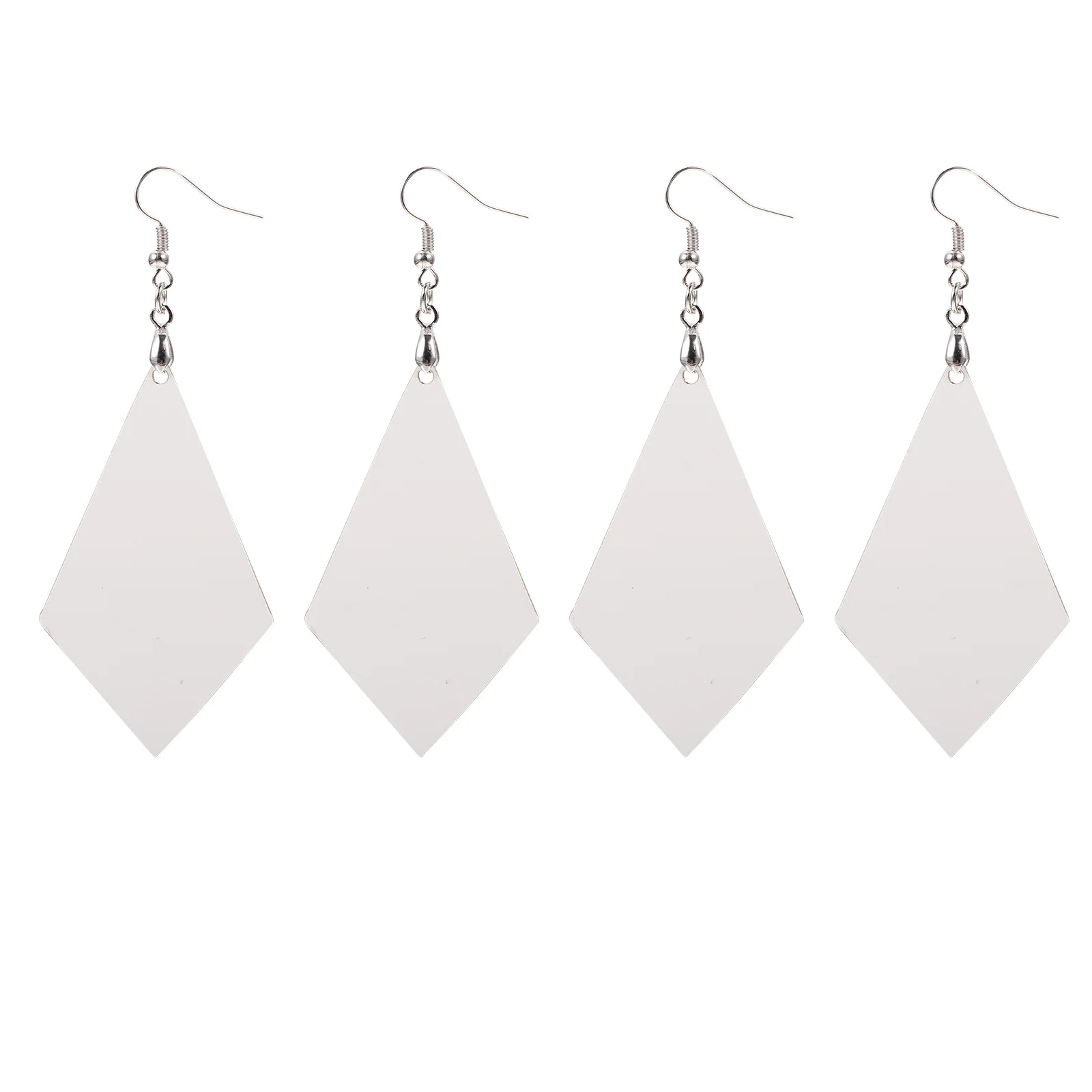 

2Pairs DIY Painting Earrings Blanks Premium Mdf Material Heat Transfer Sublimation Blank Earrings DIY Supplies Handmade Jewelry