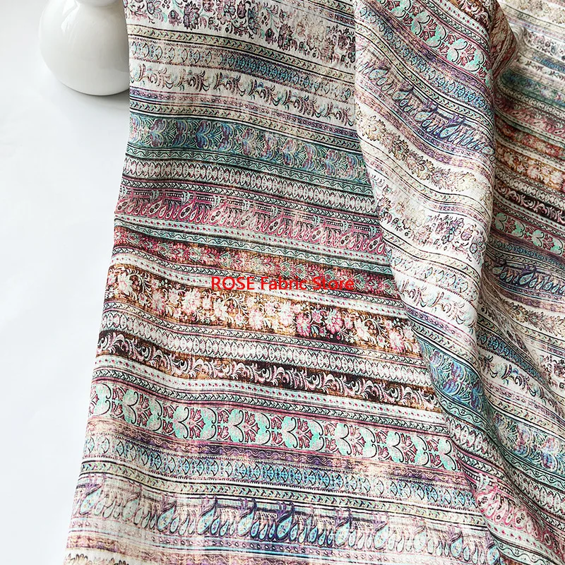 

1-метровая жаккардовая хлопчатобумажная ткань в этническом стиле с цифровой печатью, материалы «сделай сам», лоскутные аксессуары для шитья