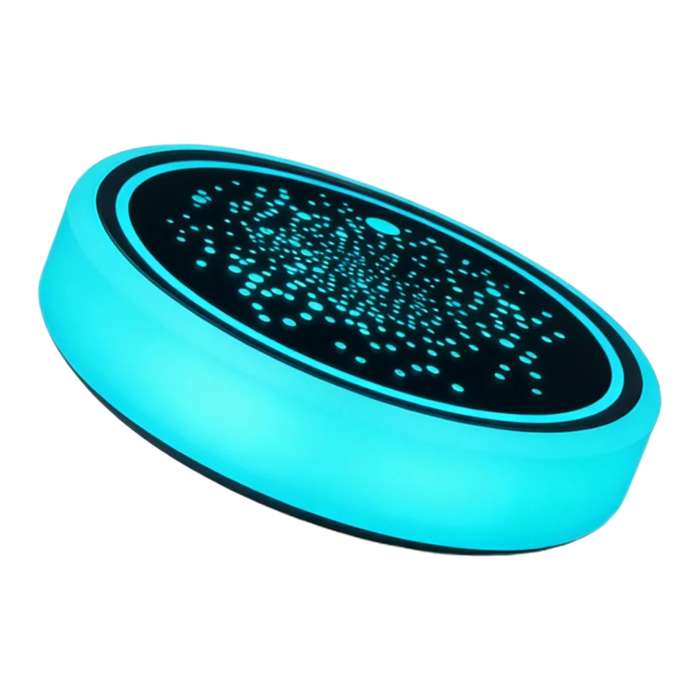 Car Ambiance Lighting Black Rechargeable Car Lights Accessory Color-Changing Coasters Customizable Light Display