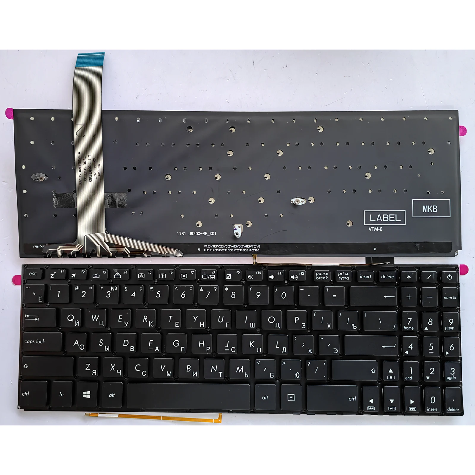 

RU US layout for Asus X570U X570UD X570Z X570ZD K570U K570UD K570Z K570ZD M570 M570D M570DD YX570 FX570 F570U Laptop keyboard