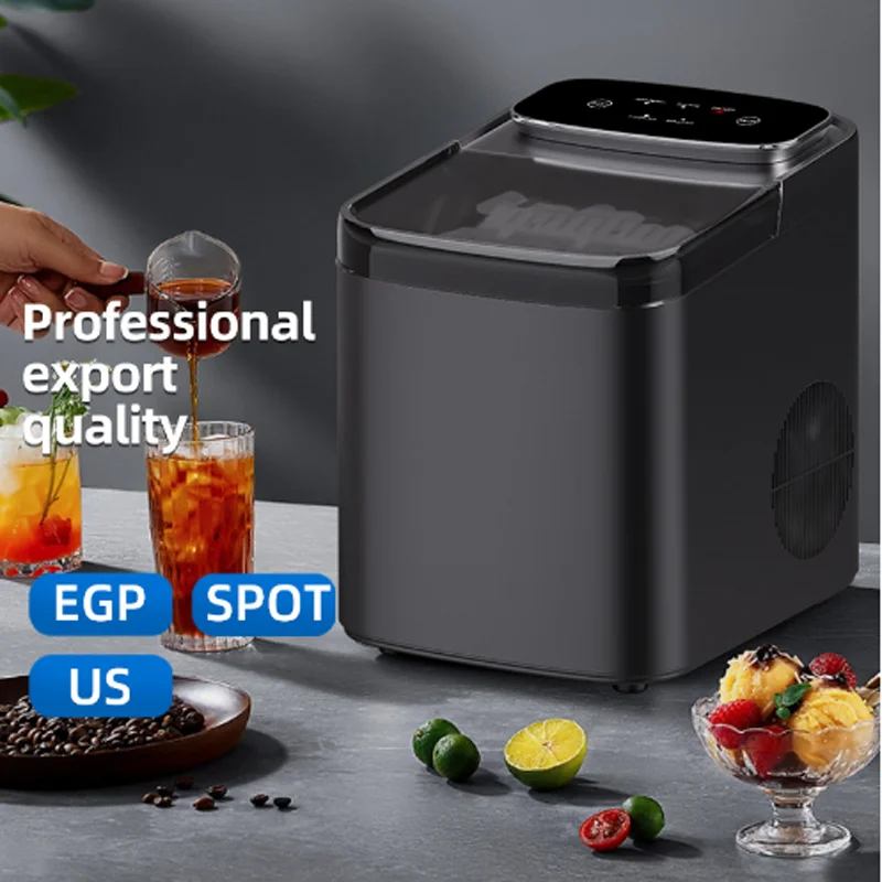 Máquina de hielo comercial de bajo precio para tienda de té de la leche pequeña, máquina de hielo Manual o agua embotellada