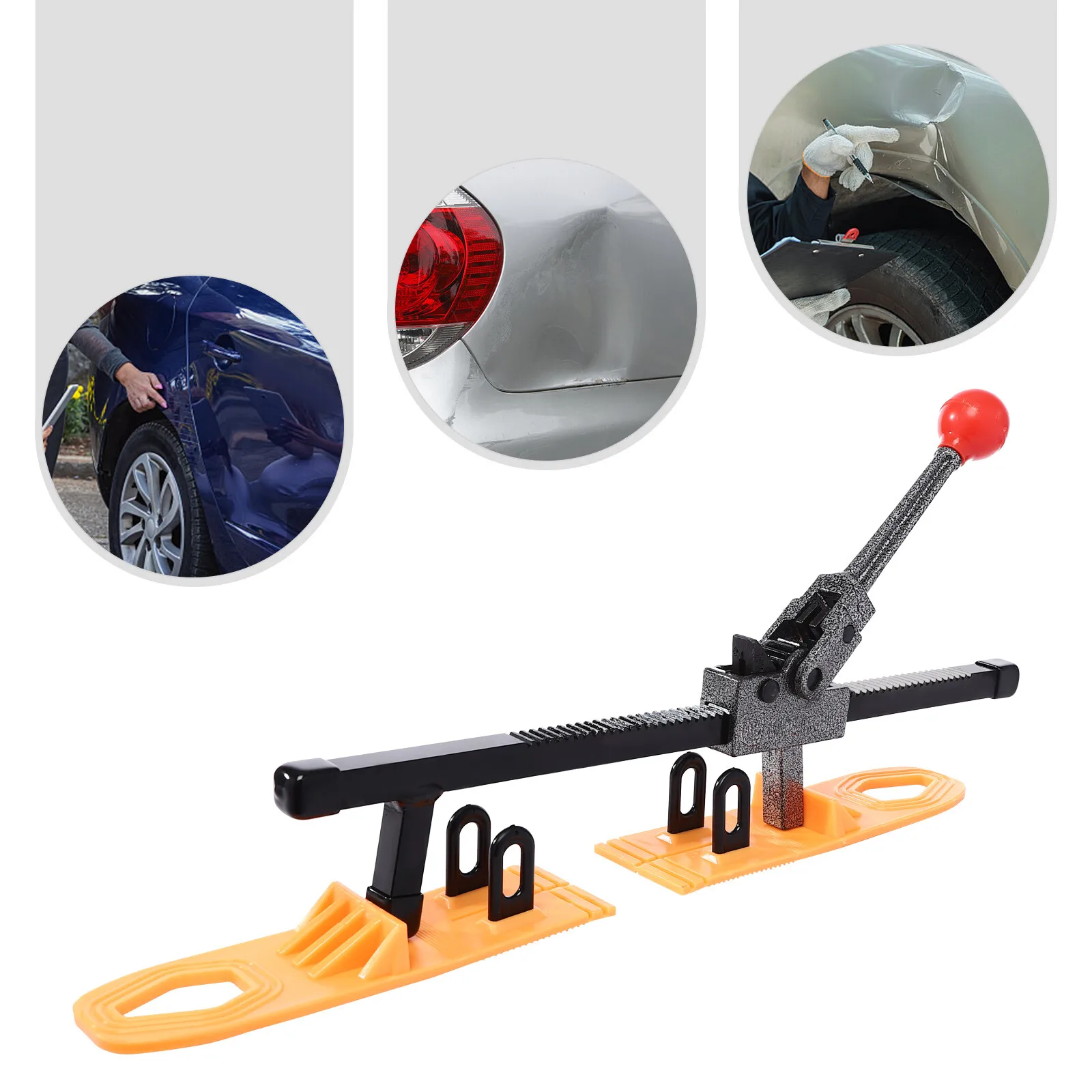 

Комплект для ремонта вмятин автомобиля - Ручной инструмент для снятия вмятин на кузове с расширителем и выдвижными пластинами - Набор для удаления вмятин из листового металла своими руками для автомобилей