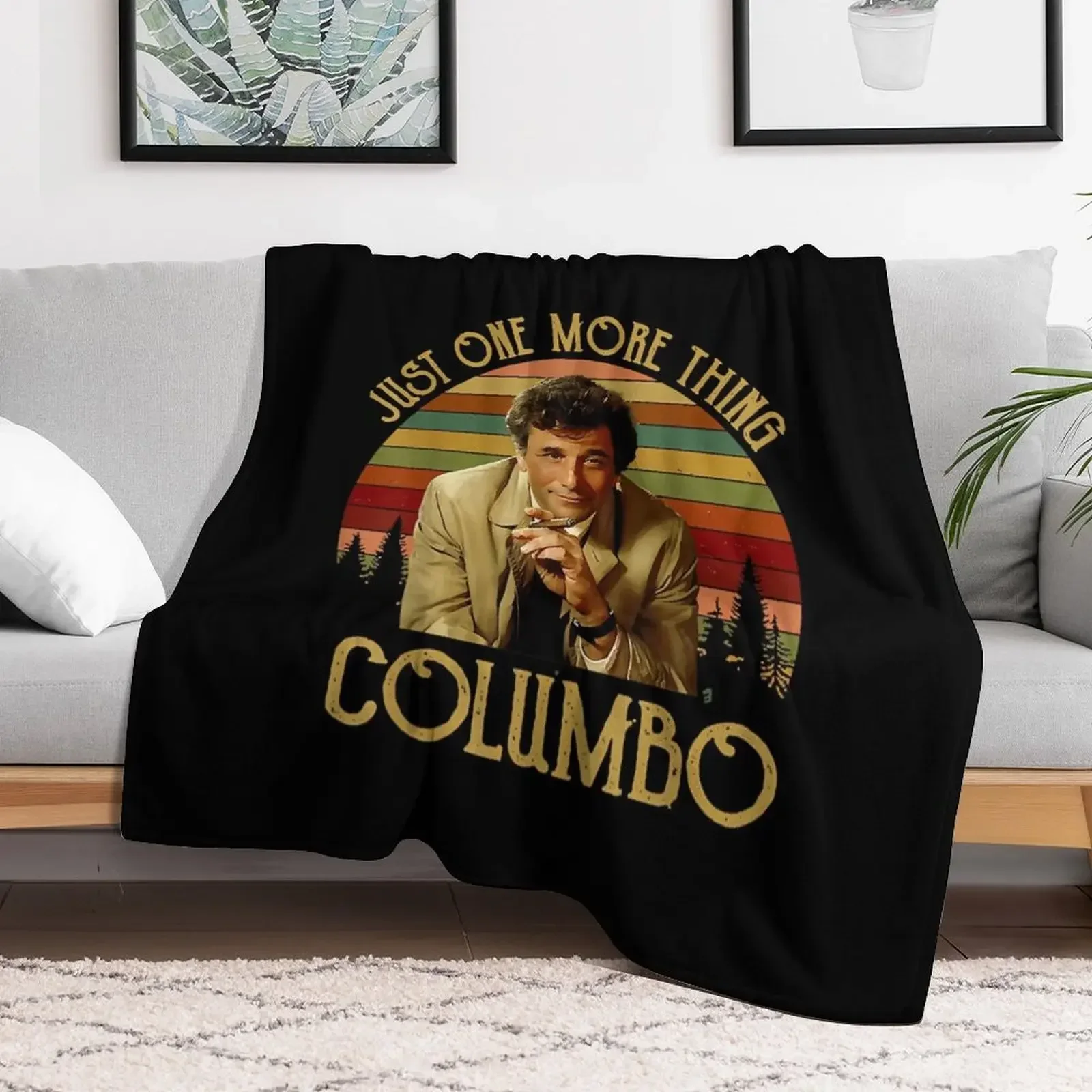 Music Retro Funny Men Columbo Gifts Music Fans Throw Blanket cosplay anime Bed Fashionable Blankets