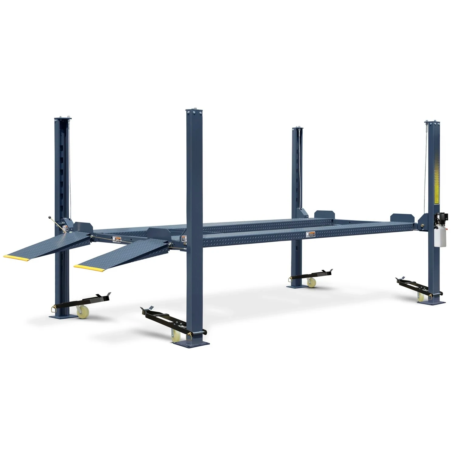 4 Post Hoist 3600kg Capacity Auto Storage Lift 2 Car Stacker Parking Manual Release Garage Car Lift 2 Level Parking Lift