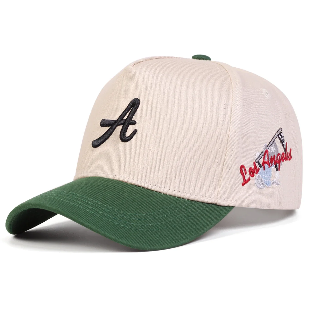 للجنسين حرف الجانب لوس أنجلوس التطريز قبعات البيسبول ربيع الخريف في الهواء الطلق قابل للتعديل قبعات عادية واقية من الشمس قبعة قبعة رياضية
