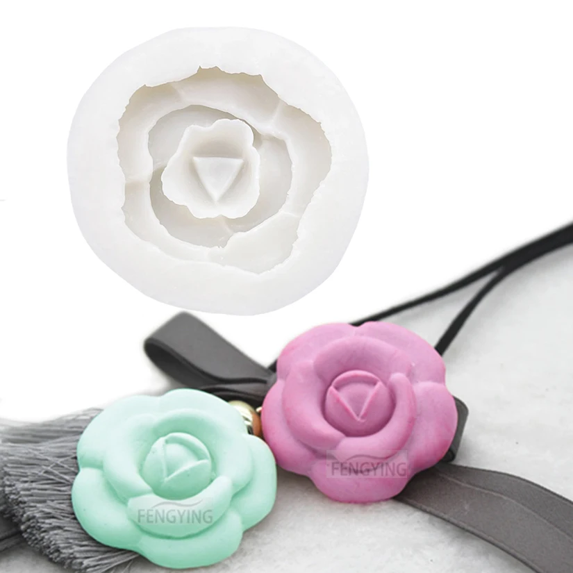 Rose Camellia Silicone Mold Resin Tools Chocolate Sugarcraft Mould Fondant Cake Decorating Tools