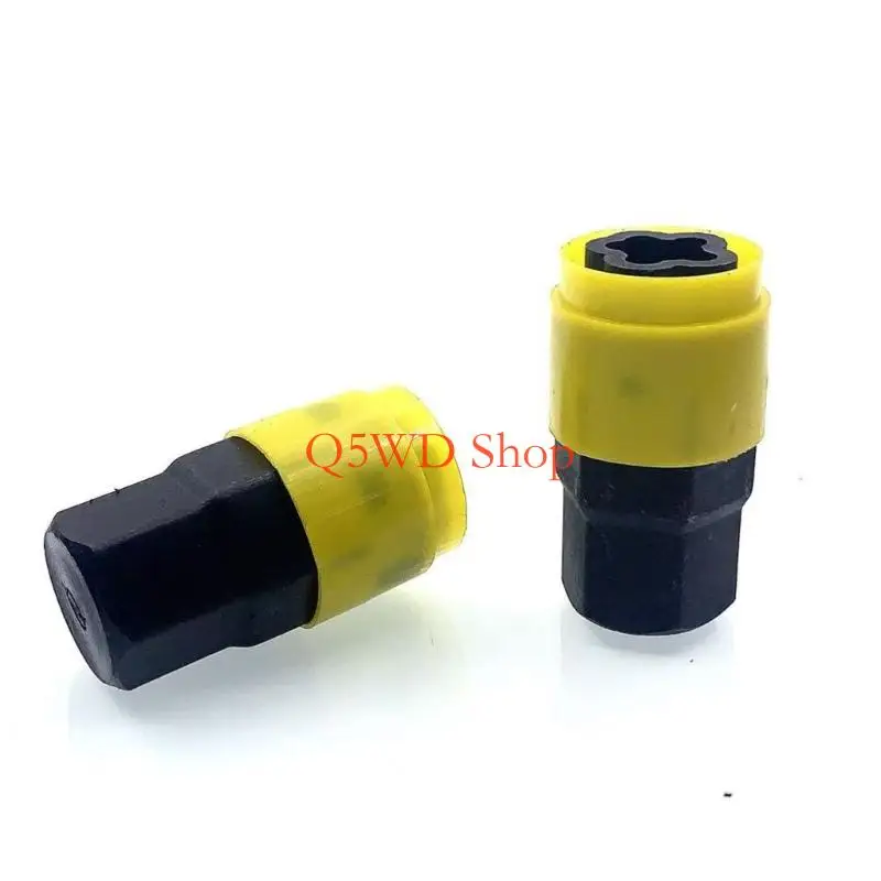 Q5WD AntiTheft Lock Lug Nut Set Carbon Steel Construction Finish Car Wheel Protections