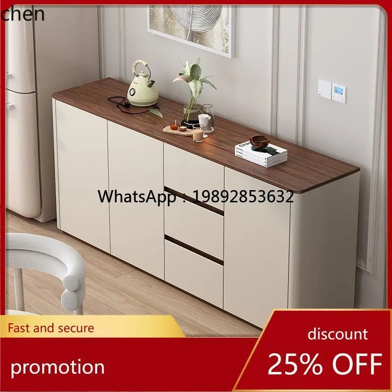 Sideboard Wall-Mounted Balcony Storage Floor Shoe Cabinet  Rounded Corner Integrated Storage Side Cabinet Low Cabinet Storage
