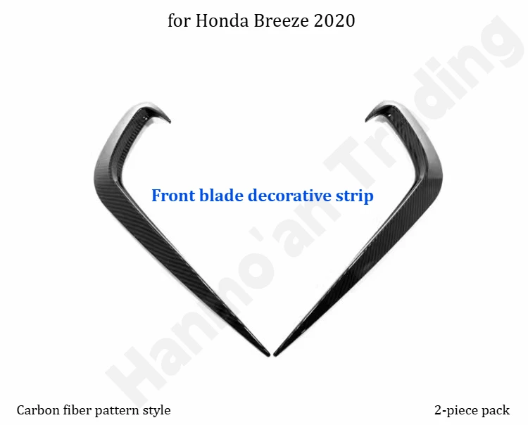 

for Honda Breeze 2020 Front blade decorative strip/front fog lamp eyebrow/front face decorative strip/modification accessories