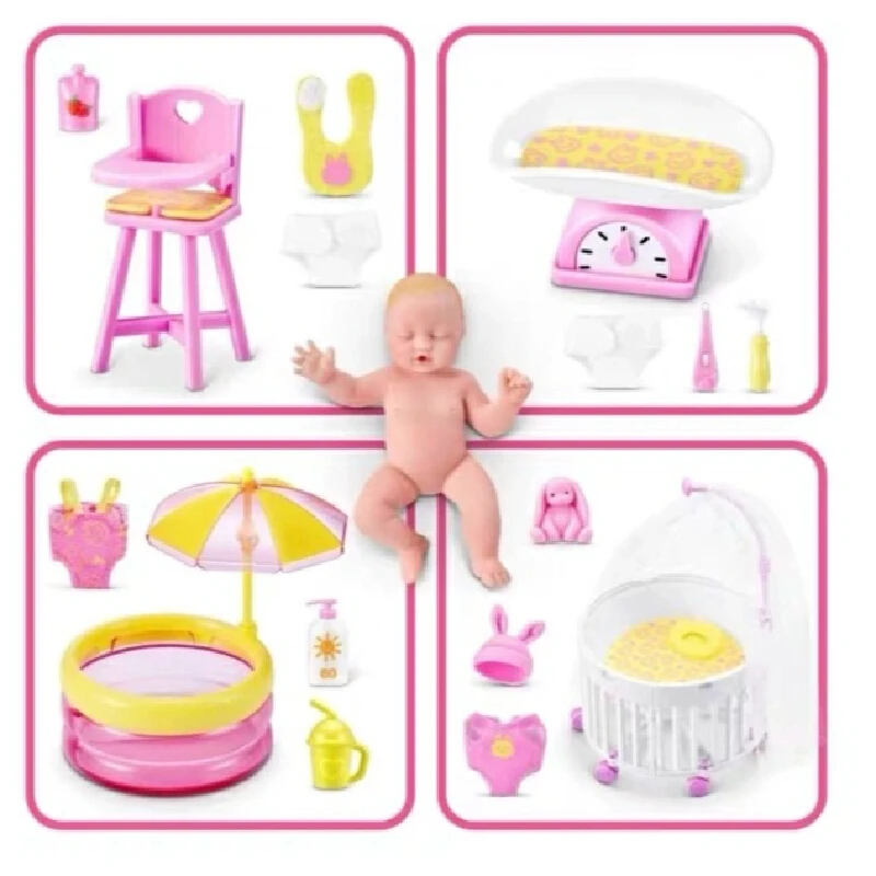 

New Blind Box Product Five-Times Surprise Ball 2nd-Generation Baby Ball Doll Stroller Mini Egg Baby Dollhouse Scene Micro Toys