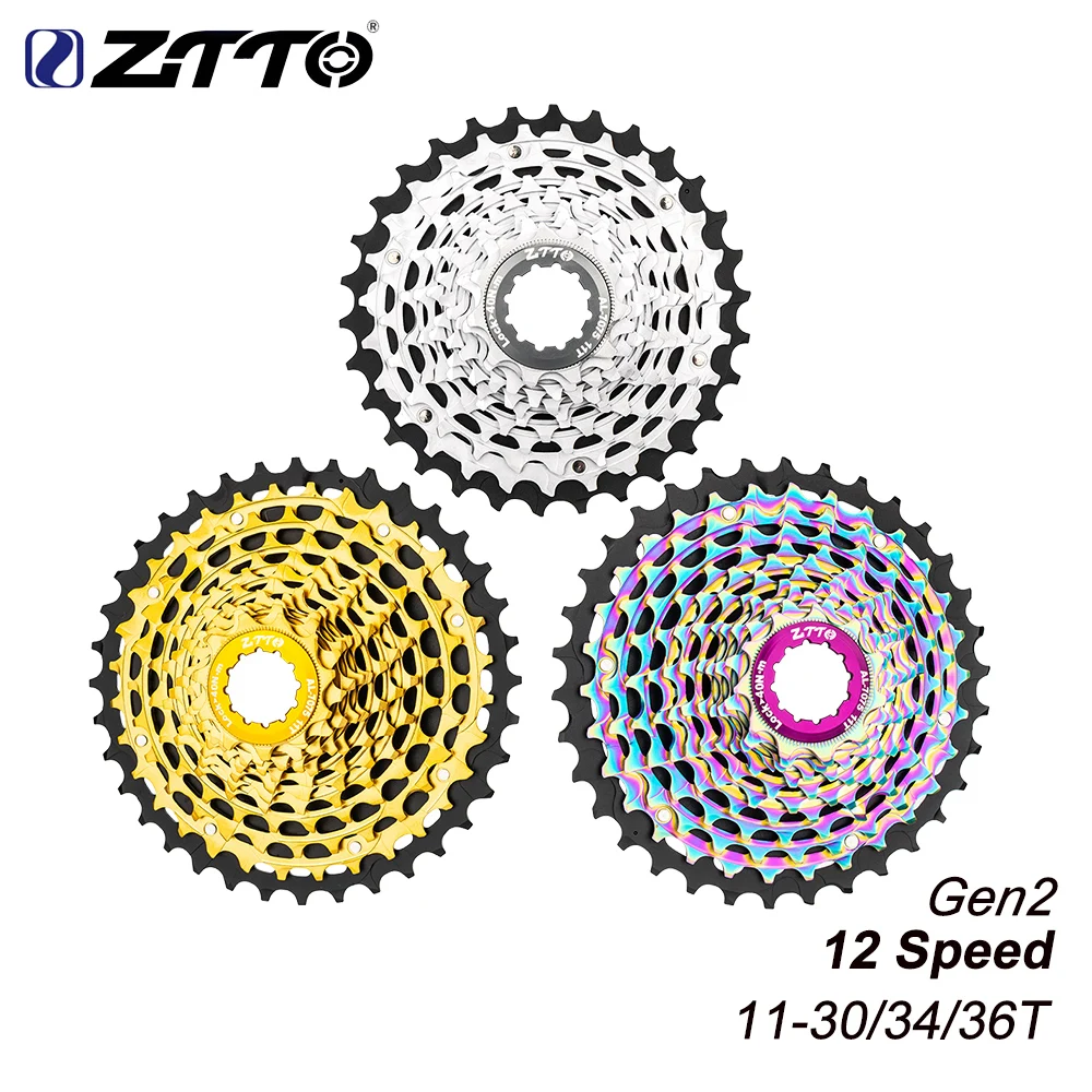 ZTTO Gen2 超軽量 12速 ロードバイク カセット 12s 11-30/34/36T CNC