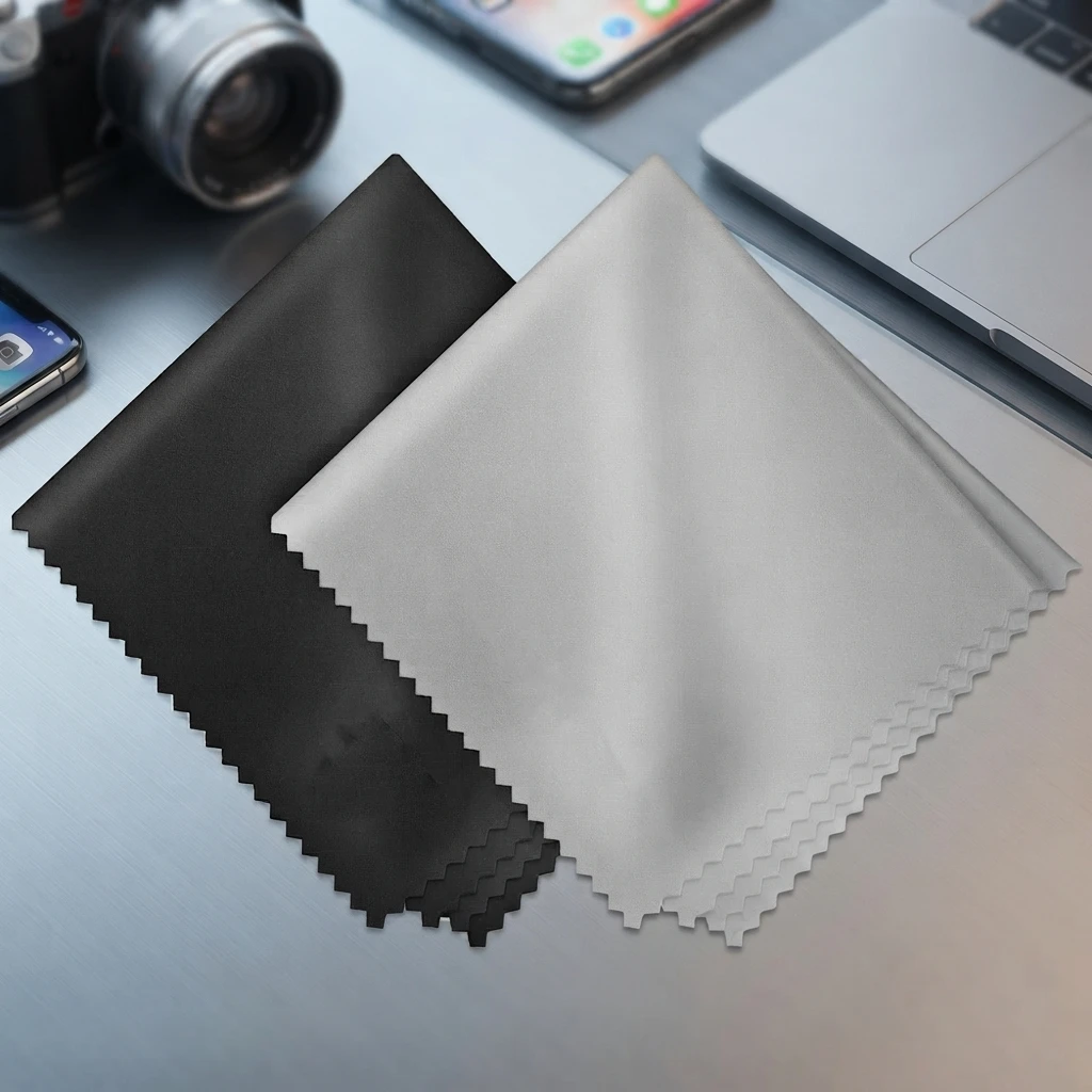 10 panni in microfibra per la pulizia delle lenti, morbidi e adatti per la cura quotidiana di occhiali, telefoni, schermi di laptop e per la lucidatura.