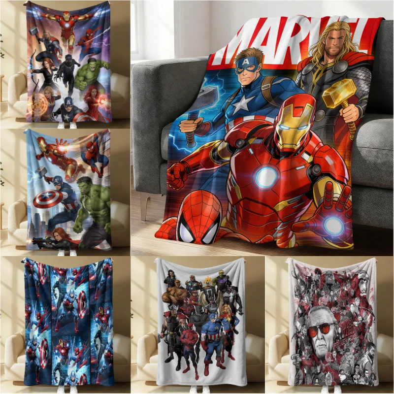 

Плед с изображением Железного человека, мягкий, износостойкий, фланелевый, для дивана, сна, кемпинга, домашнего декора, идеальный подарок для коллекционеров супергероев