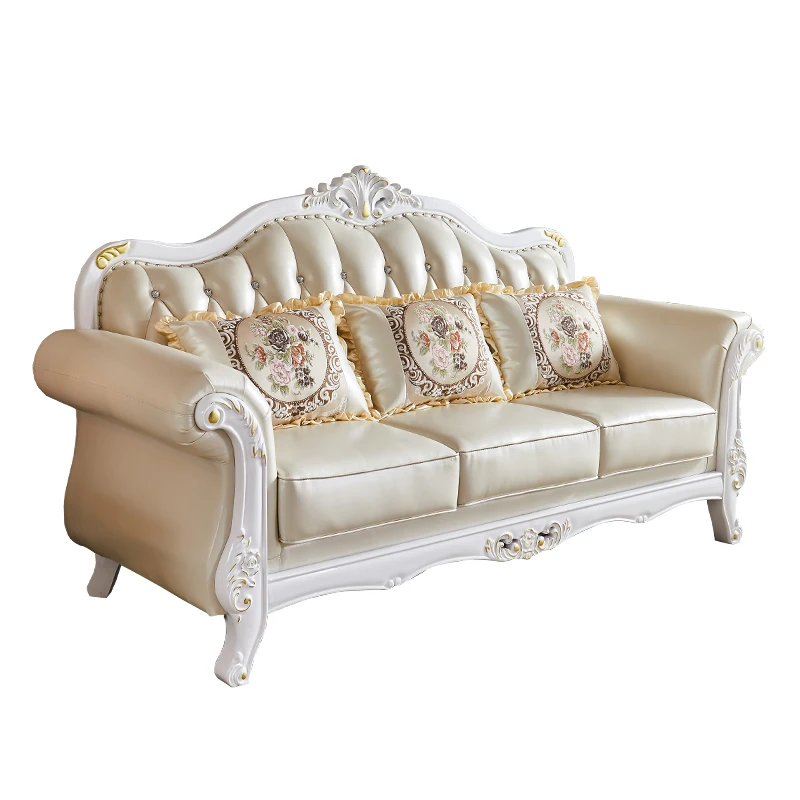 أرائك غرفة المعيشة الجمالية باللون البيج مقاعد صالات أوروبية أريكة أرائك غرفة المعيشة منتصف القرن Divano Soggiorno أثاث المنزل #6