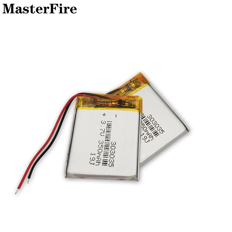 

Wholesale 303035 3.7V 350mah Rechargeable Lithium Polymer Battery for Bluetooth Speaker Car Navigation Smart Watch LED Lamp Cell