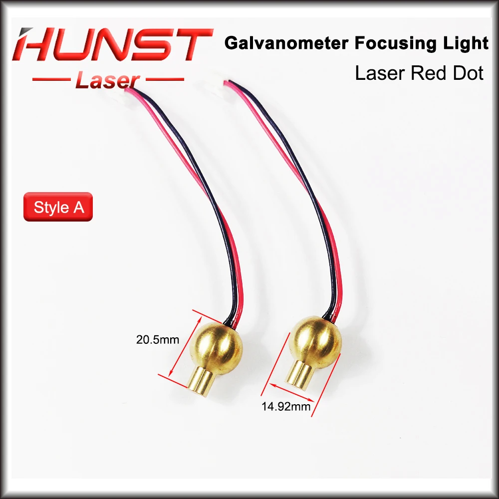 HUNST Laserbeschriftungsmaschine Fokussierlicht für SG7110 RC1001 RC7110 Laser-Galvanometer-Scanner 650 nm Red Dot-Zubehör