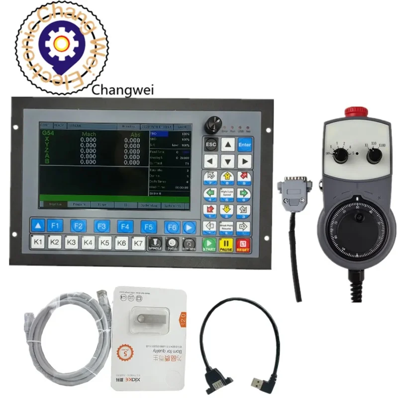 CNC DDCS-EXPERT 3/4/5 axis 1mhz G code CNC offline controller ATC tool magazine   5axis electronic handwheel to replace DDCSV3.1