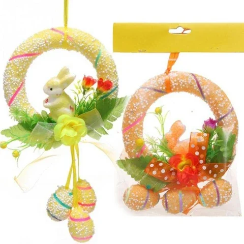 Easter basket Cute Rabbit Hanging Ornament for Easter Decoration Happy Easter Egg Baskets party Decor Bunny 31DA for home deco