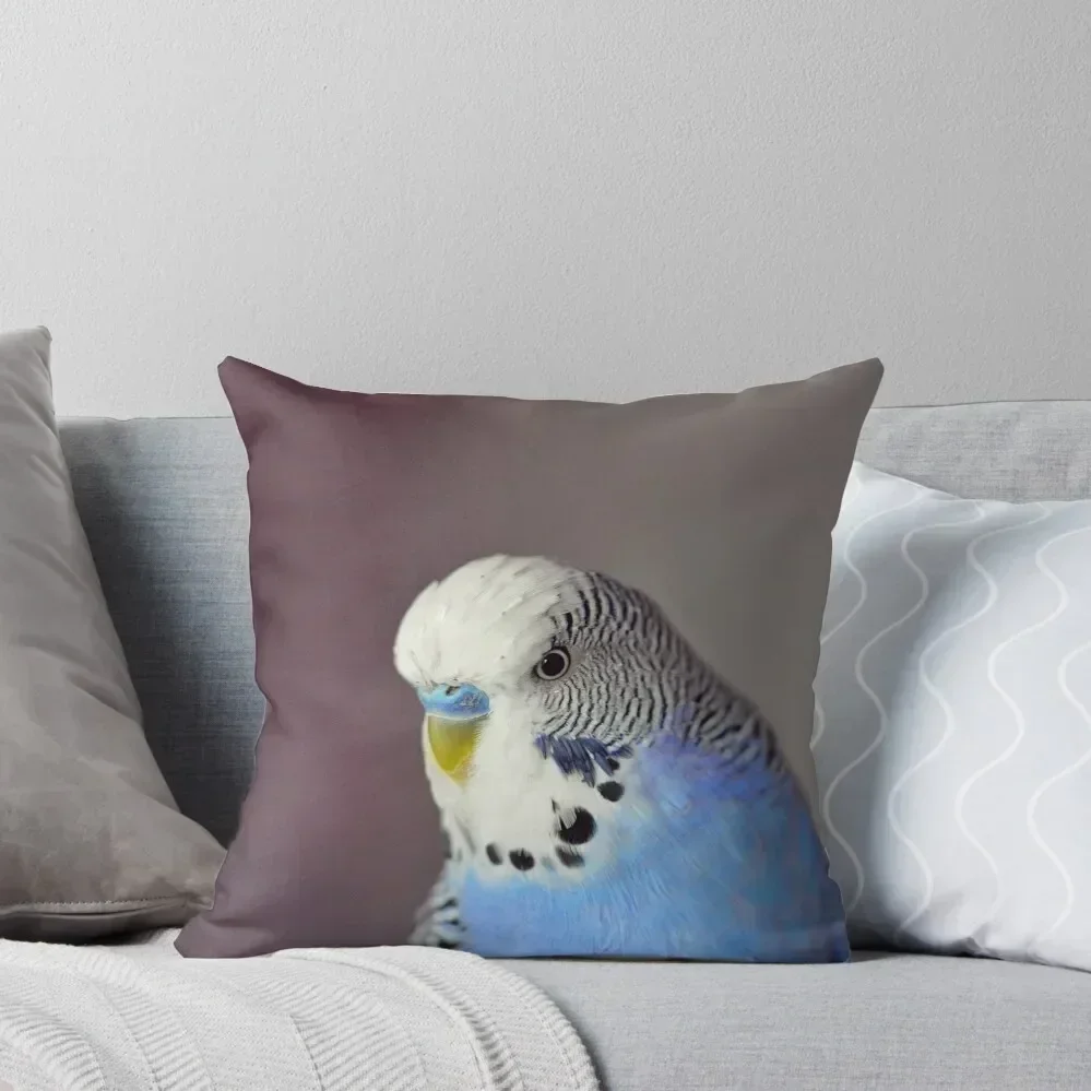 

Blue Budgie Throw Pillow Couch Pillows christmas pillowcases Decorative Sofa Cushion Pillowcase Cushion pillow