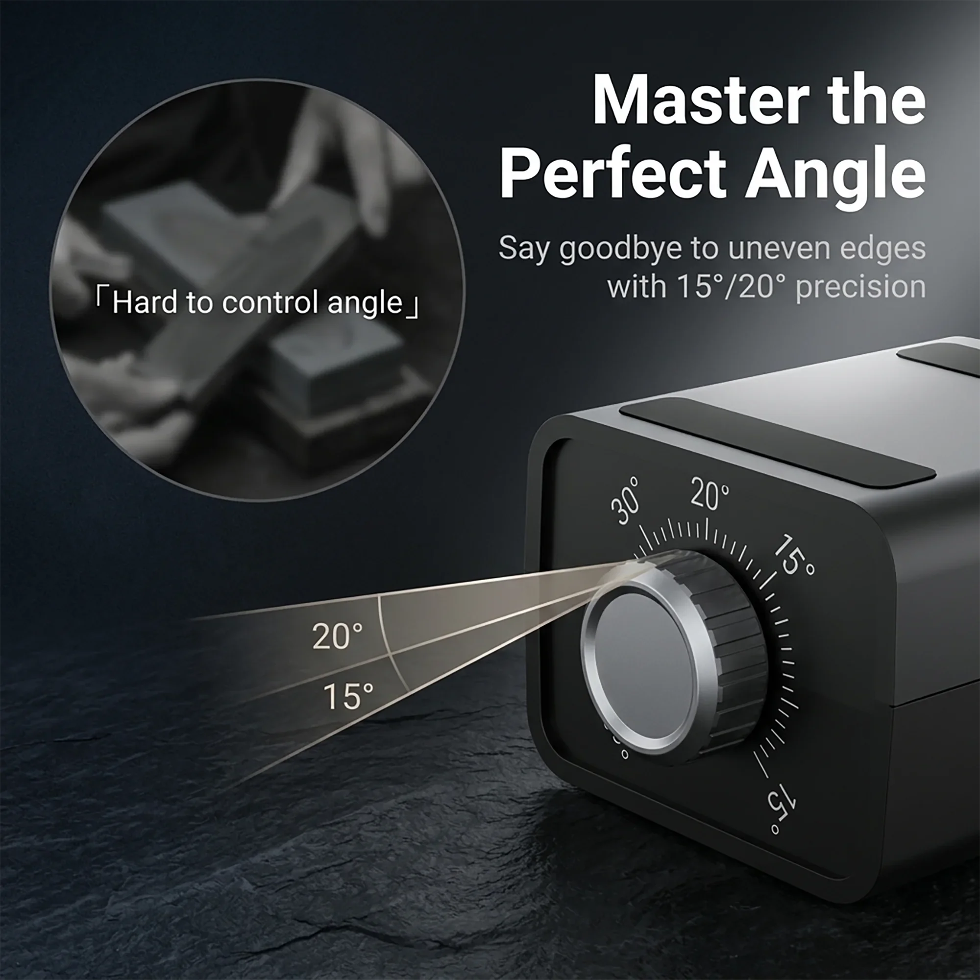 Taidea Pro Manual Rolling Knife Sharpener 5 Grits Diamond Ceramic Corundum 360-6000 ABS Body Kitchen Tool Must Have