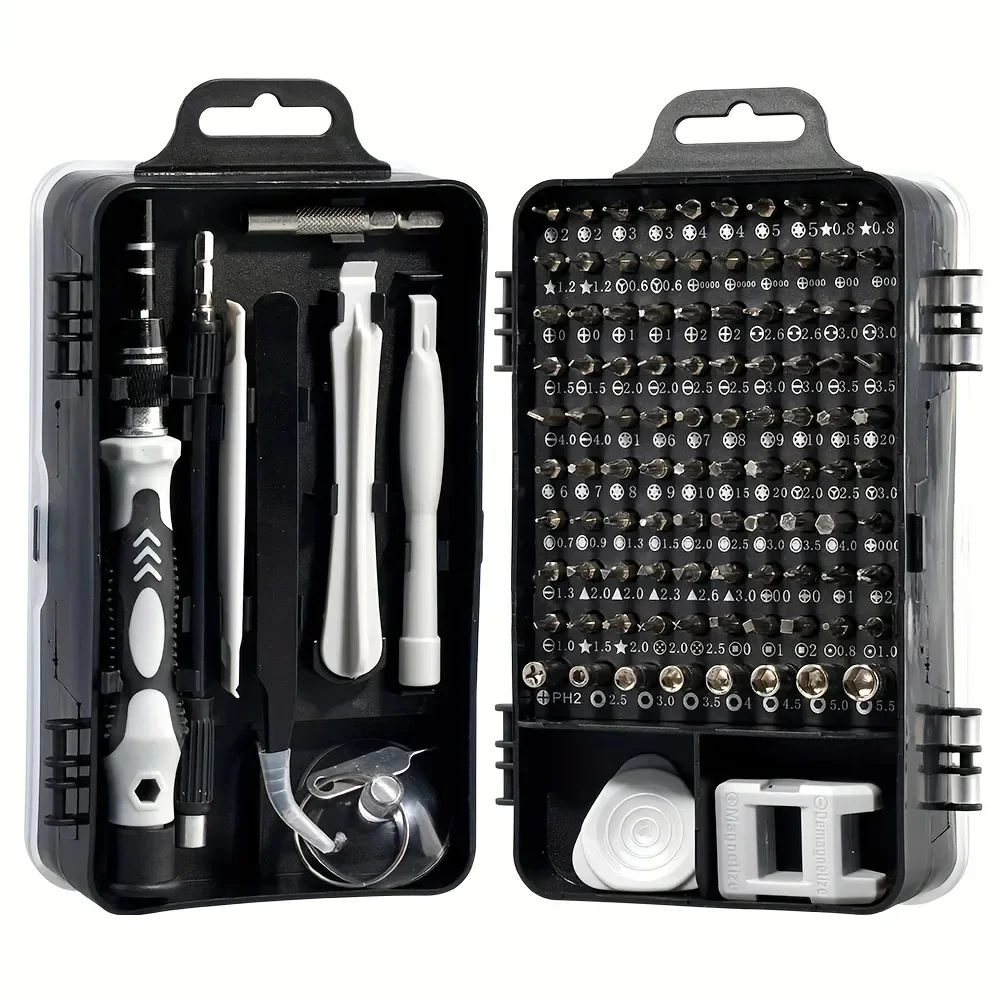 

Precision Screwdriver 115 in 1 Set Magnetic Mini Screw Nuts Bits WEEKS Multifunction Household Repair Tools Kit