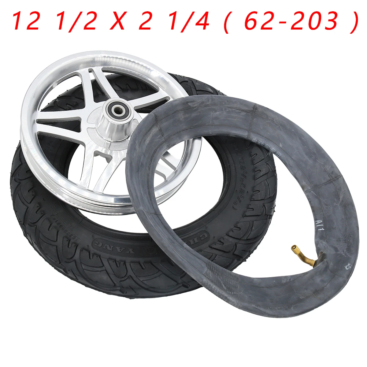 

12 1/2 X 2 1/4 ( 62-203 )Tire fits Many Gas Electric Scooters 12 Inch tube Tire For ST1201 ST1202 e-Bike 12 1/2X2 1/4 Wheel Hub