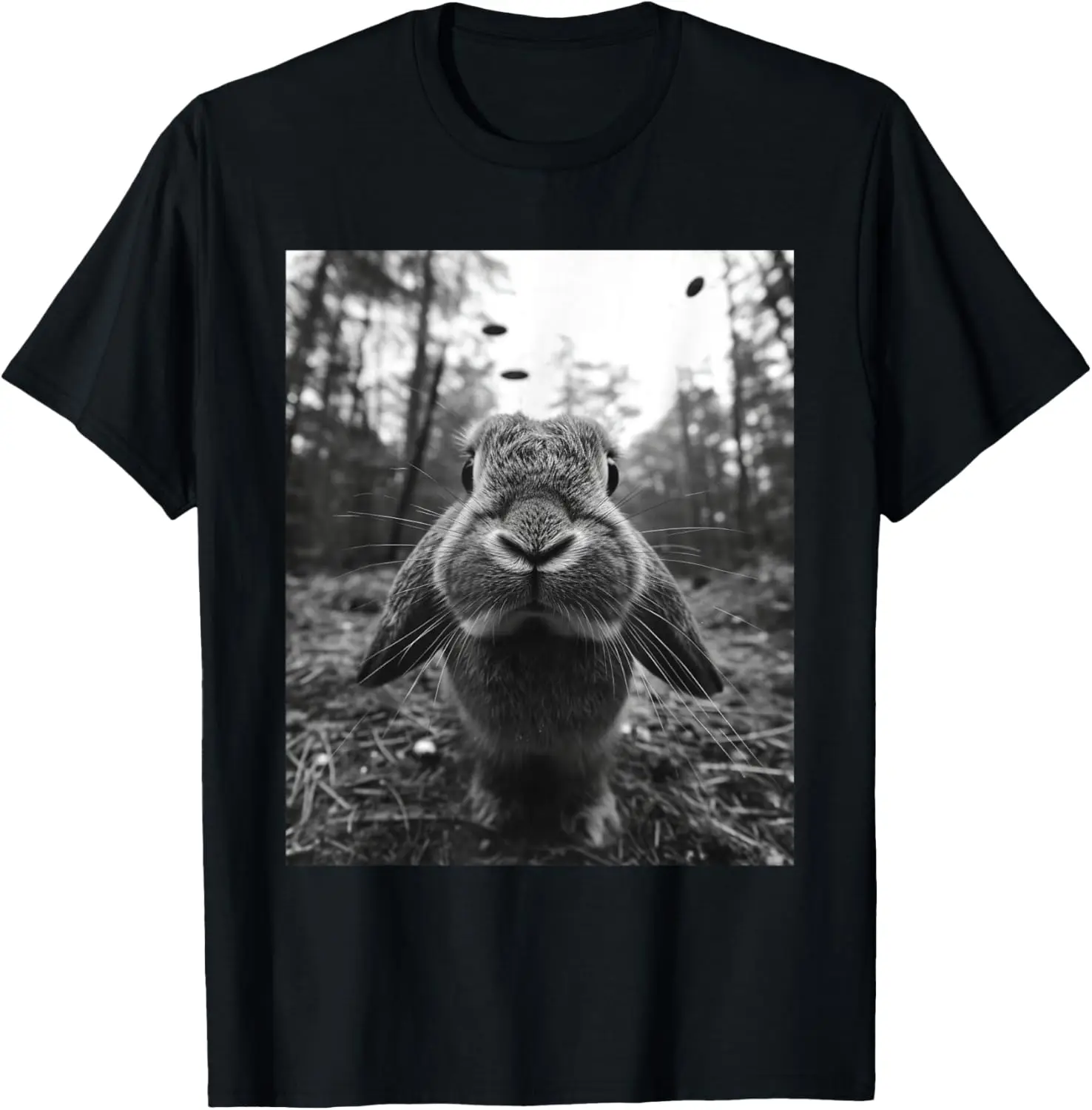 

Rabbit Mom Dad - Funny Alien Selfie French Lop UFO T-Shirt