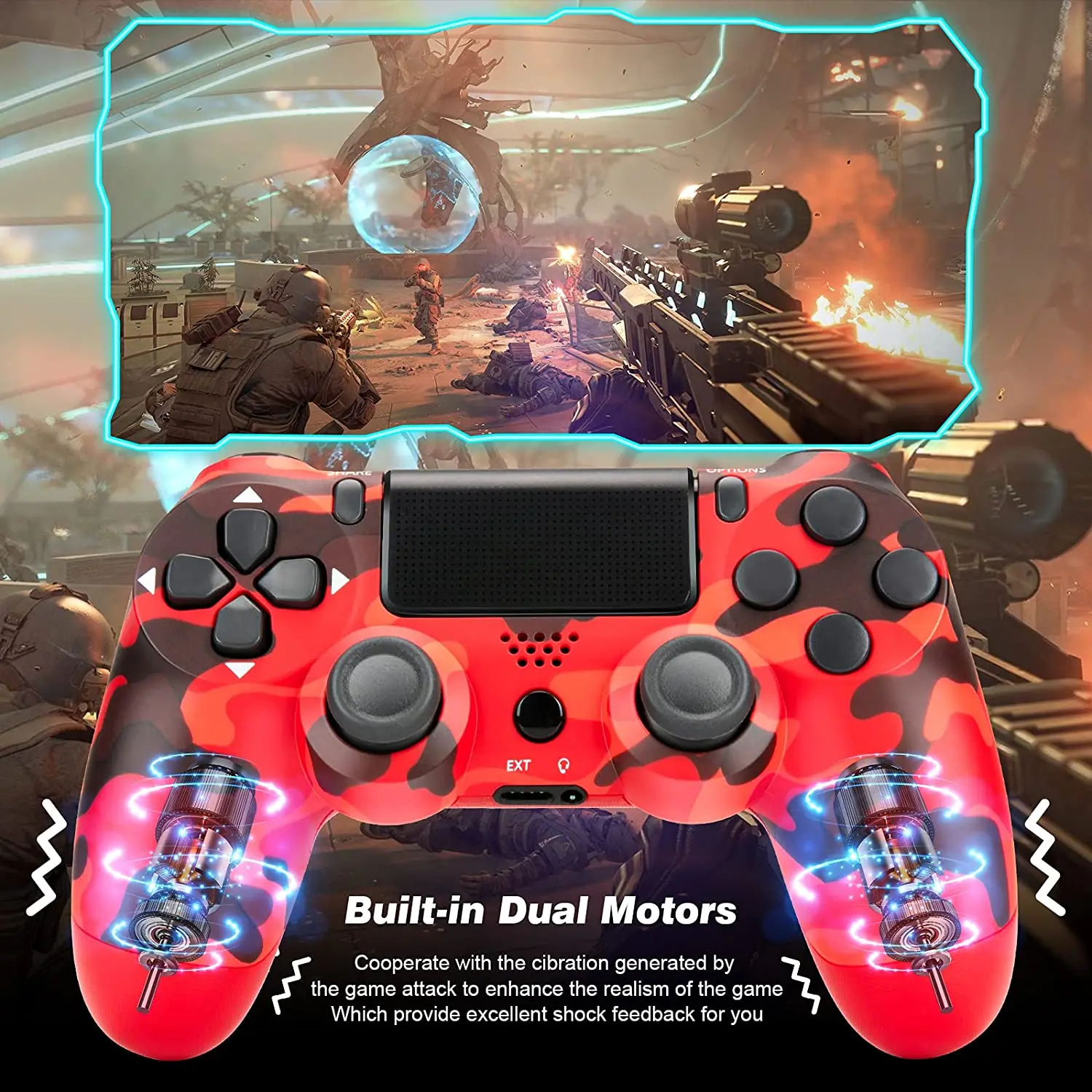 For SONY PS4/Slim/Pro Wireless Controller Support Bluetooth Wireless Gamepad for PlayStation4 Joystick Console for PC/Android