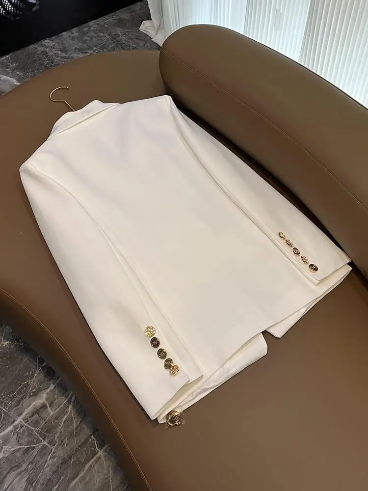 High Quali Women's Classic Collar  Autumn Winter New Sle Premium Quali Faionable Commute Sle Long Sve Coat