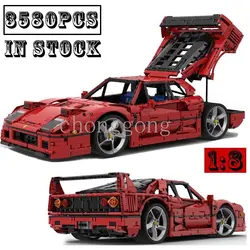 New 1:8 scale 40th Anniversary Edition F40MOC-140404 Supercar Racing Car Building Block Bricks Educational Toy Birthdays Gifts