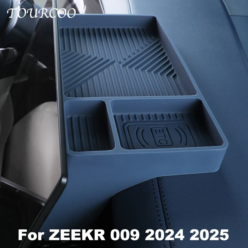 

For ZEEKR 009 2024 2025 Dashboard Storage Tray Silicone Center Console Screen Rear Phone ETC Box Tissue Box﻿