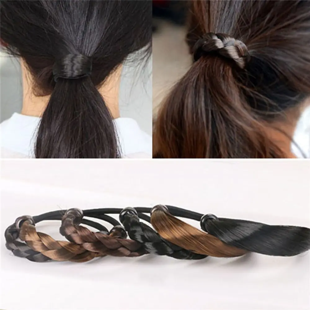 Personality Fashion Wig Braid Synthetic Wig Ponytail Scrunchie Headwear Hair Accessories Braid Hair Rope Wig Hair Rope